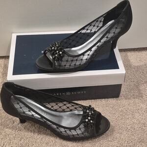 Karen Scott | EUC | Black | Peep-Toe Heels | Size 9M